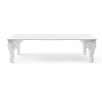 SLIDE table SIR OF LOVE (L 200 cm Blanc lait - Polyéthylène et HPL)