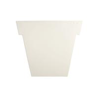 SLIDE vase étroit IL VASO (Blanc brillant H 55 - Polyéthylène laqué)