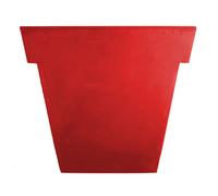 SLIDE vase étroit IL VASO (Rouge H 74,5 - Polyéthylène)