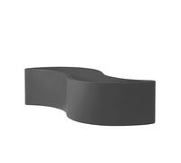 SLIDE vase WAVE POT (Gris éléphant - Polyéthylène)
