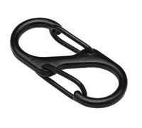 Slidelock Porte-mousqueton double en métal avec verrouillage de portail Mousqueton Organisateurs clés Accessoires de camping Petits clips