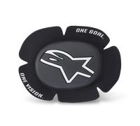 Alpinestars GP Sport Evo, curseurs de genou Taille unique Noir/Blanc Noir/Blanc
