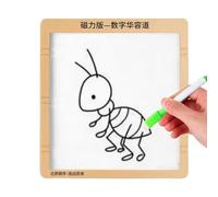 Sliders | Blocs magnétiques pour mathématiques et comptage de 1 à 99 - Planche à dessin avec crayon | pour apprentissage de vacances de Pâques et de Noël