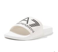 Sliders EA7 Homme Logo - Blanc - Caoutchouc - Adulte 45