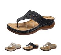Sliders Sandales d'été tendance en peluche décorative à talon transparent antidérapant épais pour le shopping, les vacances, la plage, la marche, le parc, le camping Chaussures légères, marron, 3.5 UK