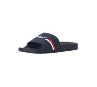 Sliders Sportifs - Hackett London - Bleu - Cou-de-pied Rembourré - Sangle en Caoutchouc - Logo Multicolore 42