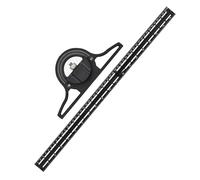 Sliding Angle Ruler System - Adjustable Measuring Layout Tool Kit, Carpentry Square Protractor Precision Device Set, Engineering Joinery Measurement Instrument | Carpenter Construction Marking