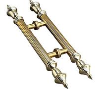 Sliding Door Handles, Retro Entrance Glass Handle,60/80/100/120cm Long Push Bar,For Home/Front Door/Hotel/Restaurant,Fitted (D 100cm/39.4in)(D,110cm/43.3in)