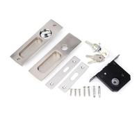Sliding Door Lock Indoor Balcony Bathroom Cabinet Pull Handle Concealed Door Lock Zinc Alloy Rustproof Durable Smooth Operation for Sliding Doors Cabinets Bathrooms Balconies