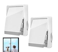 Sliding Door Locks, Child Safety Window Latches, Secure Locking Stoppers for Patio Doors, Bathrooms, Bedrooms, Hotels, Travel, or Babyproofing Home Interior, 33.46 inches, White