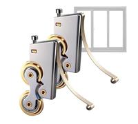 Sliding Door Rollers, Gate Slider Hardware, Patio Replacement Utility, Compact Household Accessory, 2 Piece Set, for Repair Home Bathroom Porch Bedroom Closet Garage Patio Setup