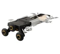 Sliding Door Wheels Kit Upper Lower Pulley Set for Wooden Doors Cabinet Wardrobe Side Mounted Nylon Plastic Iron Shell(Upper round)