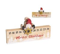 Sliding Sleigh Gnome Ornament With Double-Sided 24 Numbers, Sliding Sleigh Gnome Ornament Countdown | Easy To Use Holiday Countdown Tool, For Winter Festival Home Dorm Apartment Bedroom