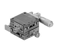 Sliding Stage XY - 40 | 40x40mm Aluminum Alloy Ball Guide Trimming Platform | Manual Gear Rotating for Optical Experiments/Fine - Tuning/Accurate Positioning