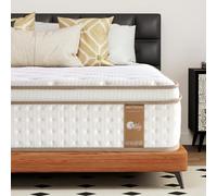 slily Matelas 90x190, 28cm Épaisseur Matelas Hybride de Luxe à Mémoire de Forme et Ressorts Ensachés Indépendants, H3 H4 Dureté Moyenne 7 Zone Respirant for Sommeil Profond, Certipur-US & Oeko-Tex