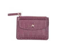 Slim Card Holder Wallet Women Coin Cards Cover Purse PU Leather Bank Credit Bags Vintage Short Female Multi-Card(Purple)