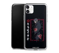 Slim Case Extra dünn kompatibel mit Apple iPhone 11 Silikon Handyhülle Transparent Hülle Itachi Uchiha Offizielles Lizenzprodukt Naruto Shippuden