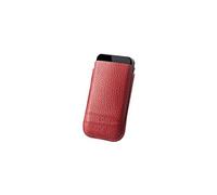 Slim Classic Leather - Etui protecteur pour téléphone portable - polyester, cuir - rouge magique - pour Apple iPhone 5