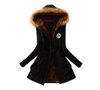 Slim Coat Jacket Womens Hooded Warm Winter Coats Outwear Winter Women's Coat Manteau Hiver Imprimé