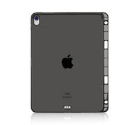 Lobwerk Étui fin pour Apple iPad Pro 11" 2018 avec compartiment pour stylet Apple en gel TPU ultra fin et souple Noir