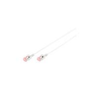 Slim - Cordon de raccordement - RJ-45 (M) pour RJ-45 (M) - 5 m - U / FTP (Paire torsadée blindée) - CAT 6 - sans halogène, moulé, sans crochet - gris