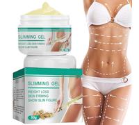 Slim Cream - Crème réducteur de graisse du ventre - 50 g - Gel de massage hydratant pour le corps - Pour raffermir la taille, les jambes, les bras - À la maison, en déplacement, la nuit, à la salle de