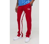 Slim Fit M Star Stacked Flared Gusset Joggers homme - rouge - L, rouge