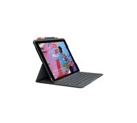 Slim Folio - Clavier et étui - sans fil - Bluetooth - QWERTY - R.-U. - graphite - pour Apple 10.2-inch iPad (7ème génération, 8ème génération, 9ème