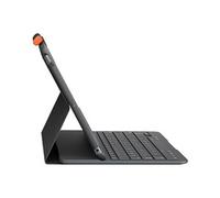 Slim Folio - Clavier et étui - sans fil - Bluetooth - QWERTZ - Suisse - graphite - pour Apple 10.2-inch iPad (7ème génération, 8ème génération, 9ème