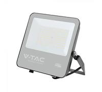 Slim LED Floodlight 100W V-TAC Cable 1m Black 3000K IP65 - 232006