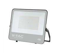 Slim LED Floodlight 200W V-TAC Cable 1m Black 4000K IP65 - 232206