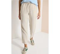 Cecil Pantalon Slim en Lin Macadamia Beige XL