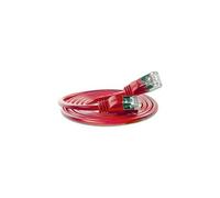 Slim Light - Cordon de raccordement - RJ-45 (M) pour RJ-45 (M) - 5 m - F/FTP, PiMF - CAT 6 - démarré, sans crochet, bloqué - rouge