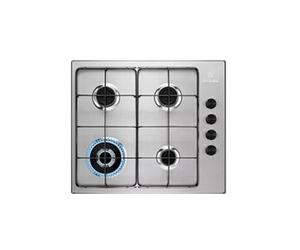 Slim line EGS6414X - Table de cuisson au gaz - 4 plaques de cuisson - Niche - largeur : 55 cm - profondeur : 47 cm - acier inoxydable