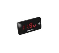 Slim Line New Generation Voltmètre + Thermomètre Rouge