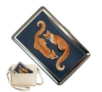 Slim Metal Card Case - Vintage Anti-Theft Box, Signal Blocking Organizer, Multi-Functional Cash Fixture | Metal Wallet Card Holder For Men Mother Girlfriend College Travel Commuting Money Receipts