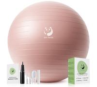 Slim Panda Ballon Pilates, 55-85cm Anti-Slip Ballon de Gymnastique avec Paille de Gonflage, Soft Yoga Ball Équilibre pour Seniors Thérapie, Maison, Fitness, Entraînement à l'équilibre