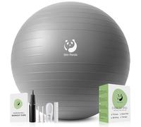 Slim Panda Ballon Pilates, 55-85cm Explosion-Proo Ballon de Gymnastique avec Paille de Gonflage, Soft Yoga Ball Équilibre pour Seniors Thérapie, Maison, Fitness, Entraînement à l'équilibre