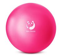 Slim Panda Ballon Pilates Petite,23 cm Anti-Slip Ballon de Gymnastique avec Paille de Gonflage,Soft Yoga Ball Équilibre pour Seniors Thérapie,Fitness,Entraînement à l'équilibre (Rose Red)
