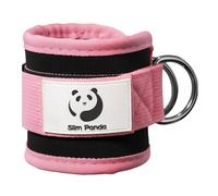 Slim Panda Sangle de cheville pour machine à câble, manchette de cheville pour kickback, abducteurs de fessiers, extensions de jambes, boucles pour homme et femme, réglable avec double anneaux en D