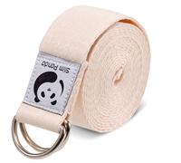 Slim Panda Sangle Yoga 180/250 cm pour Meilleurs Étirements, Ceinture Yoga avec Fermeture en Métal pour Les Yogis Débutants et Confirmés