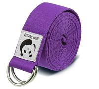 Slim Panda Sangle Yoga 180/250 cm pour Meilleurs Étirements, Ceinture Yoga avec Fermeture en Métal pour Les Yogis Débutants et Confirmés
