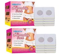 Slim Patch, 2 x 30 pièces Patchs Minceur, Patch Amincissant, Perte Poids, Patch Anti Cellulite, Mince Patch Amincissant RapiPour le Ventre Bière, Rétablit Rapidement un Corps Sain e