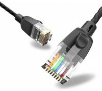 Slim Patch Cable UTP Cat6A 0.5m noir