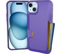 [Slim + Protective] Porte-carte de crdit - Drop Tested Hidden Card Slot Cover Compatible avec Apple iPhone 15 Plus - Vous tes juste de la gele