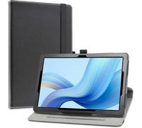 Slim PU Leather Case and Foldable Stand Folio Cover for Doogee U9 / Doogee U10 Pro Android Tablet 10.1 Inches 2023, Black