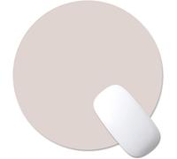 Slim Round Mouse Pad PU Leather Waterproof Dual-Use Mouse Pad for Home Office Mouse and Mouse Noise Reduction/Waterproof (Grey/Silver)