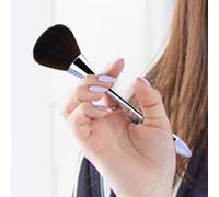 Slim Taist Blush Brush - Brusque de maquillage en poudre en vrac premium | Brosse de contour et de surbrillance à double utilisation, fibre synthétique pour le mélange transparent, pinceau en visage p