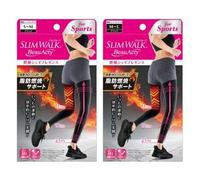 Slim Walk - BeauActy Compression Shape Leggings For Sports 1 pair - Black - M-L