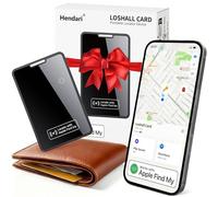 Slim Wallet Tracker Carte Lot de 1, Rechargeable Smart Air Traceur Tag Card Compatible avec Apple Localiser (iOS Uniquement), Bluetooth Localisateurs D’Objets pour Portefeuille Clés Valise Bagages